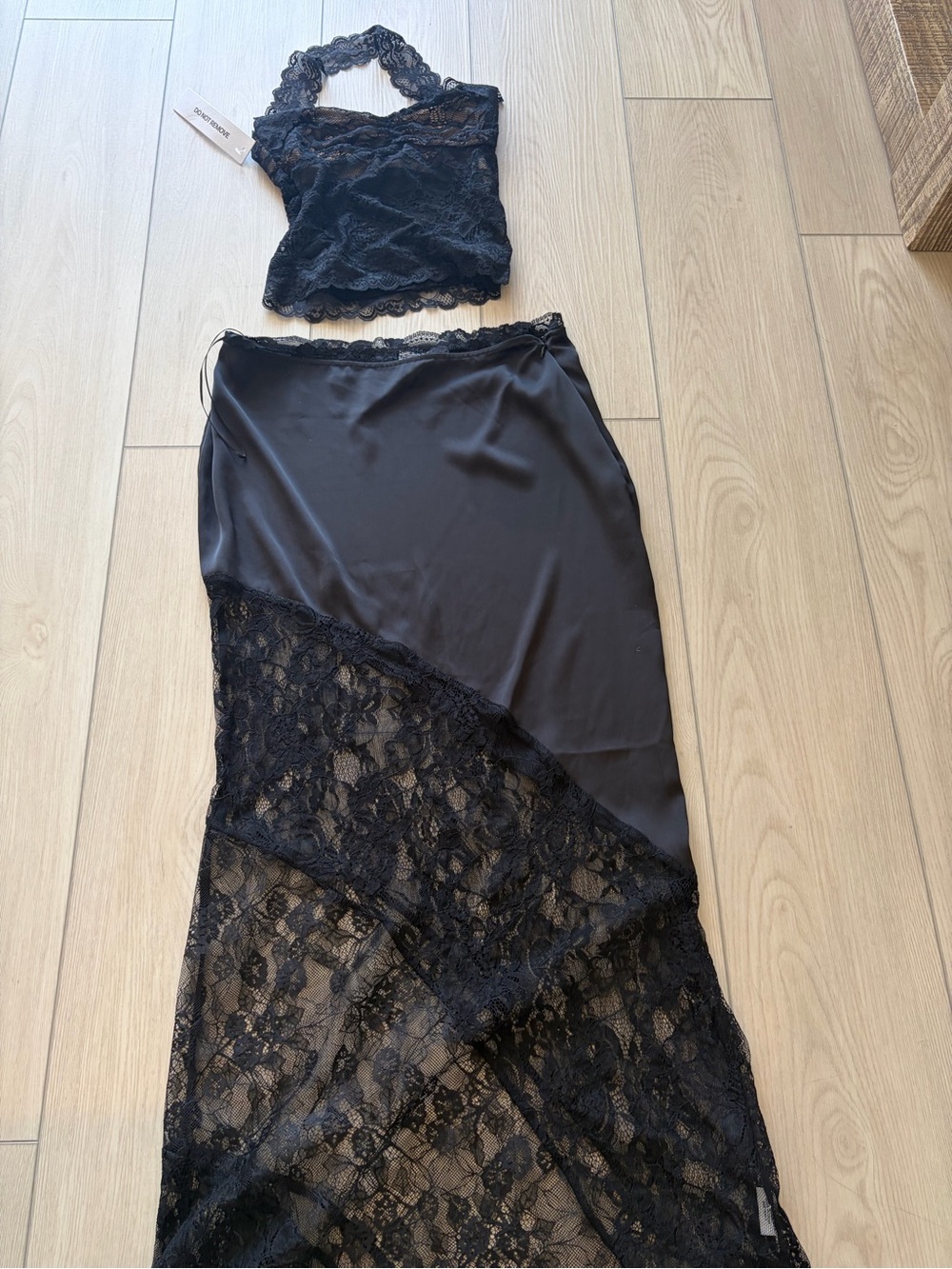 Princess Polly Black Lace-Trim Maxi Skirt - Picture 5 of 7